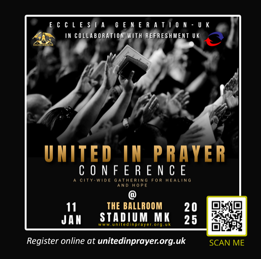 KateNicholas's tweet image. Get a free ticket for tomorrow's (11th Jan) United in Prayer conference at Stadium MK. which will feature times of worship led by Refresh Worship, afternoon workshops, and spaces for individual and group prayer. unitedinprayer.org.uk