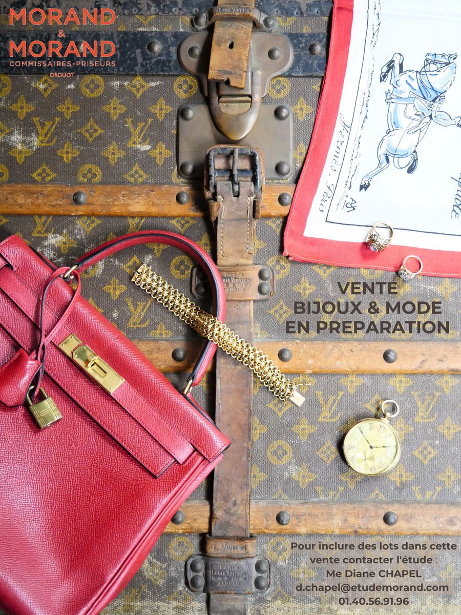 MorandAuction's tweet photo. 🔎 Vente en préparation : venez faire estimer vos bijoux et accessoires de mode 

MORAND&amp;MORAND , 3 rue Ernest Renan 75015 Paris

ESTIMATIONS GRATUITES -CONFIDENTIELLES-SANS RENDEZ-VOUS❗️

Ou demande d’estimation en ligne : https://t.co/IBh1kWn1ip

💻d.chapel@etudemorand.com https://t.co/4n69LQYWUs