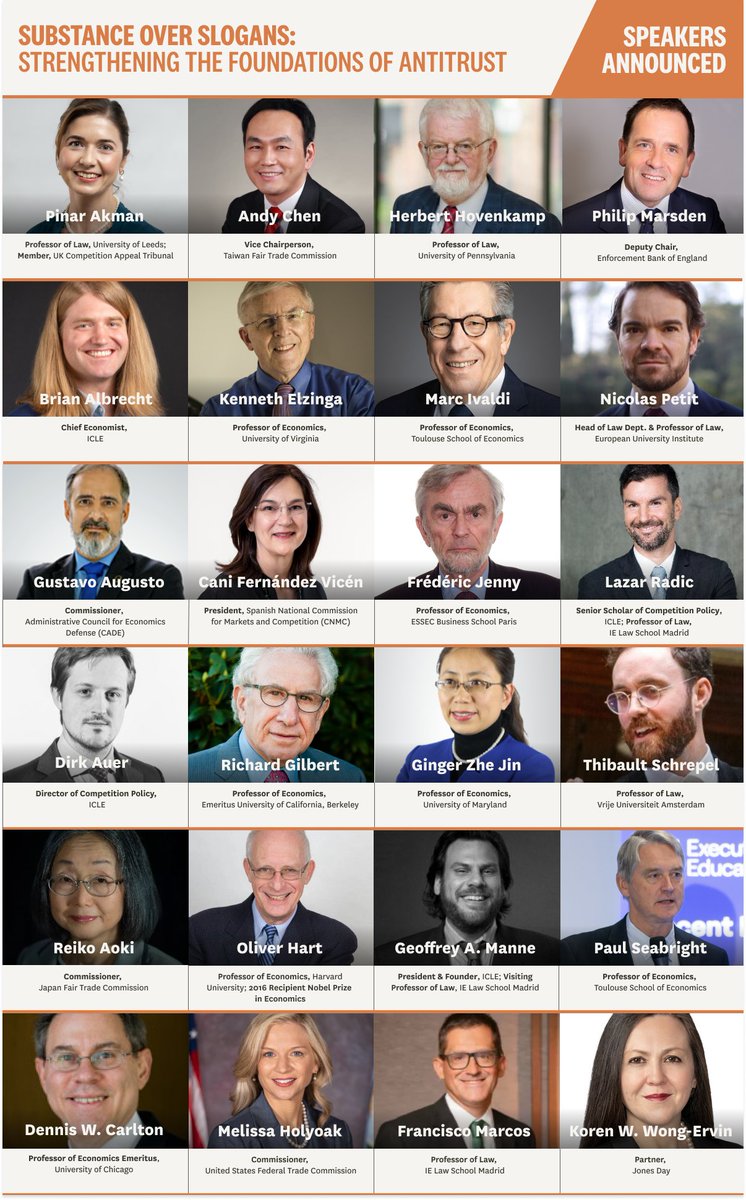 I am so looking forward to next Friday, January 17, 2025! Our conference, “Substance Over Slogans: Strengthening The Foundations of Antitrust,” will bring together some of the world’s leading minds in antitrust, economics, and technology in Paris. Registration: