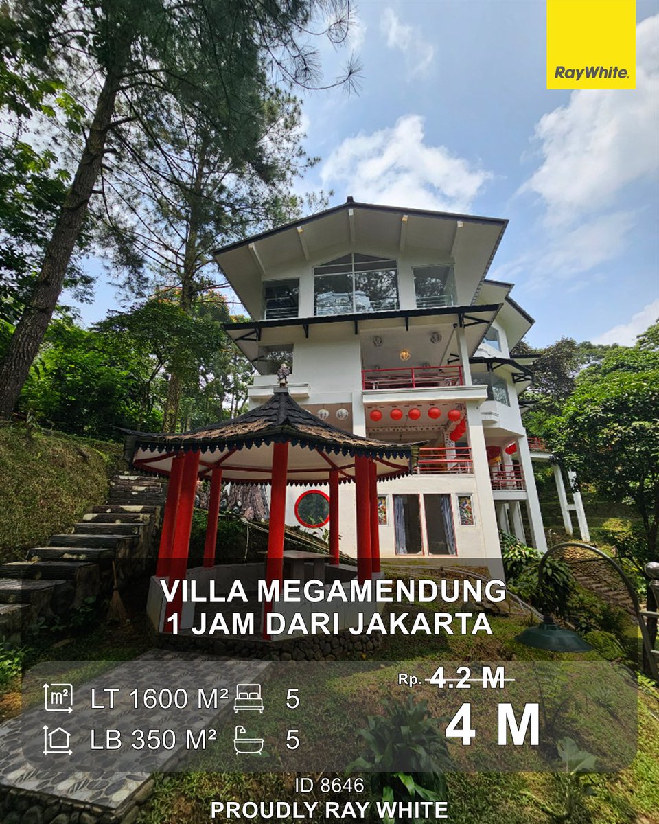 HaryadiRaywhite's tweet image. Vila Bagus dan bisa banyak penghuni di Megamendung 1 jam dari Jakarta
raywhitecipete.net/ListingView/De…
Luas Tanah: 1600 m
Luas Bangunan: 350 m
Jual: Rp 4,000,000,000 
Hubungi:
Haryadi, 
08111373777
#megamendung #villa #dijual #puncak