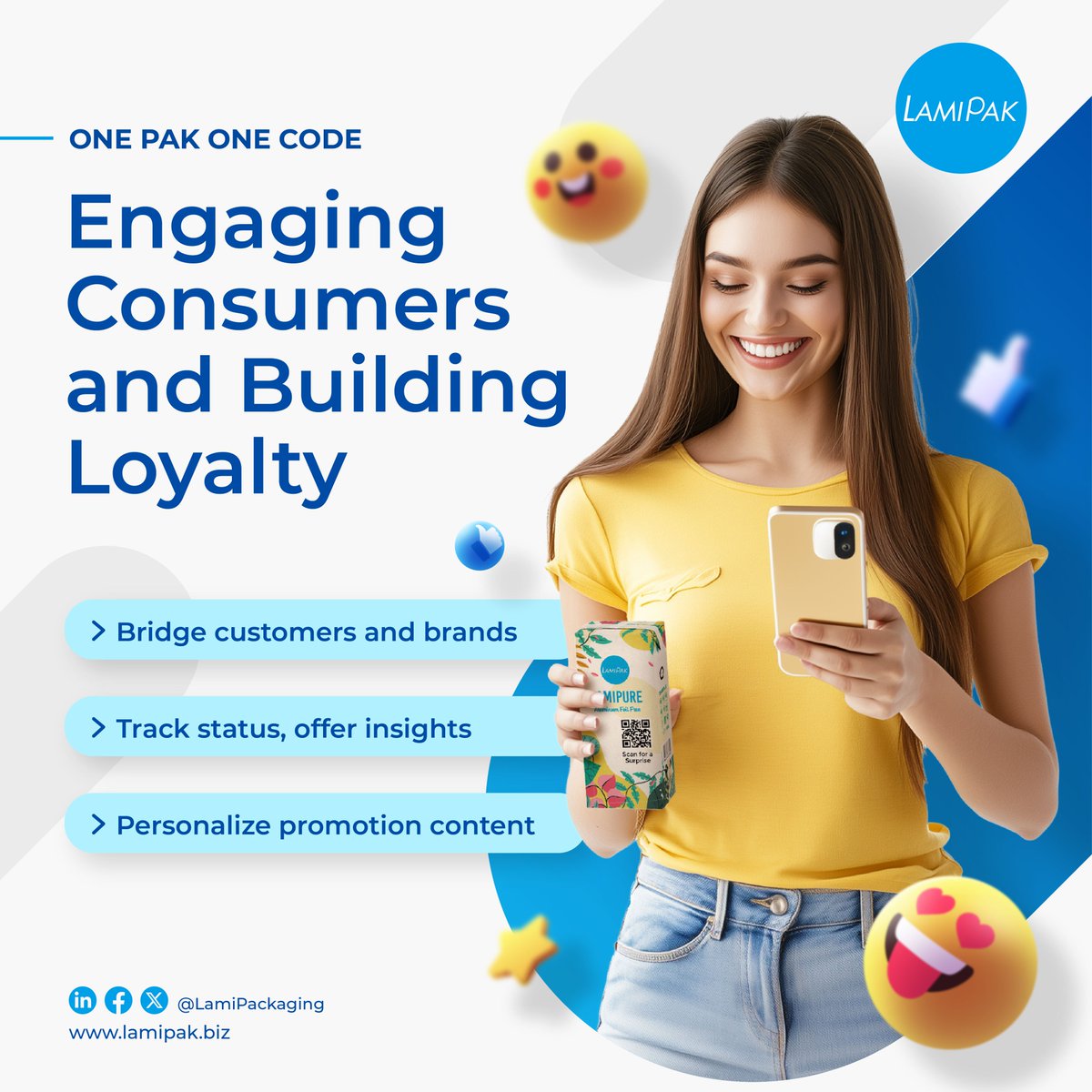 ✨ One Pak One Code goes beyond just rewards and points. It serves as a powerful bridge between customers and brands. 
Click and learn more: qr.me-qr.com/l/social1