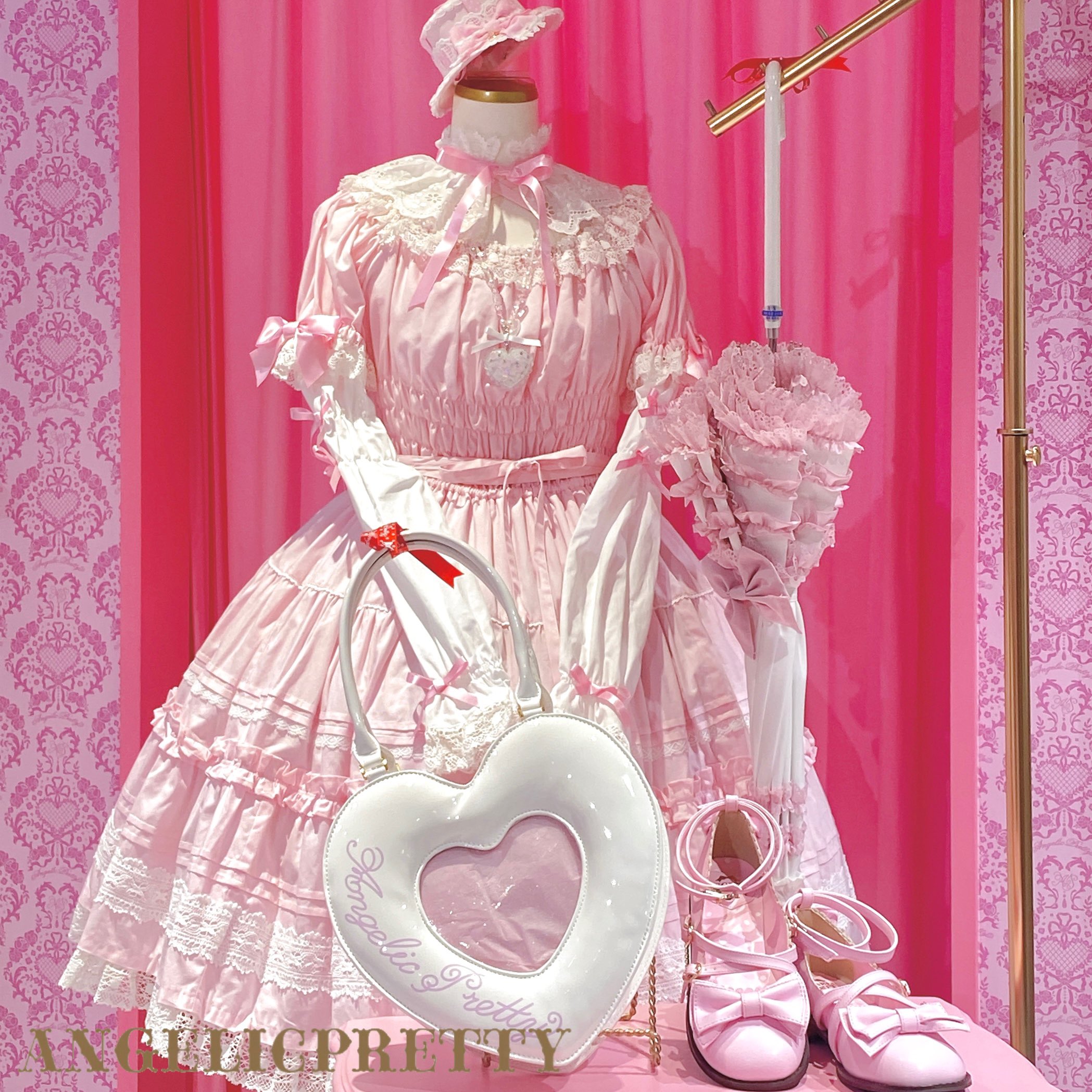 留*奈様 Eternal Doll半袖ワンピース Sweetフリルヘッドドレス