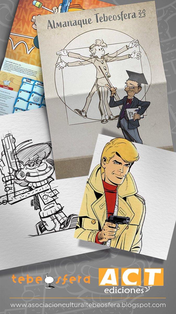 <a href="/Tebeosfera/">Tebeosfera</a> dedica su ALMANAQUE 2025 al CÓMIC FRANCO-BELGA con versiones de un montón de DIBUJANTES. A mí me tocó dibujar a RIC HOCHET para el mes de JUNIO 2025. 
¡CONSIGUE TU ALMANAQUE! en tebeosfera.com #tebeosfera #martincabo #comicfrancobelga #angouleme2025 #tebeo