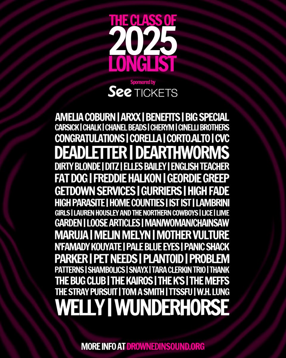 Listening to Today programme discussing Sound of 2025 winner Chapelle Roan

As if she’s a new artist on the cusp of fame 😳 

In unrelated news, this week we launched The Class of 2025 long list, created by 800 grassroots venues nominating must see live acts