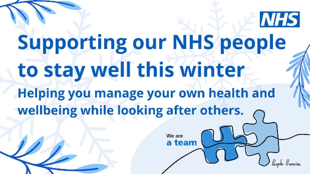 Dealing with winter pressures can be difficult for #OurNHSPeople and we have lots of resources available to help you through this. Find out more england.nhs.uk/supporting-our…  
#StayWellThisWinter