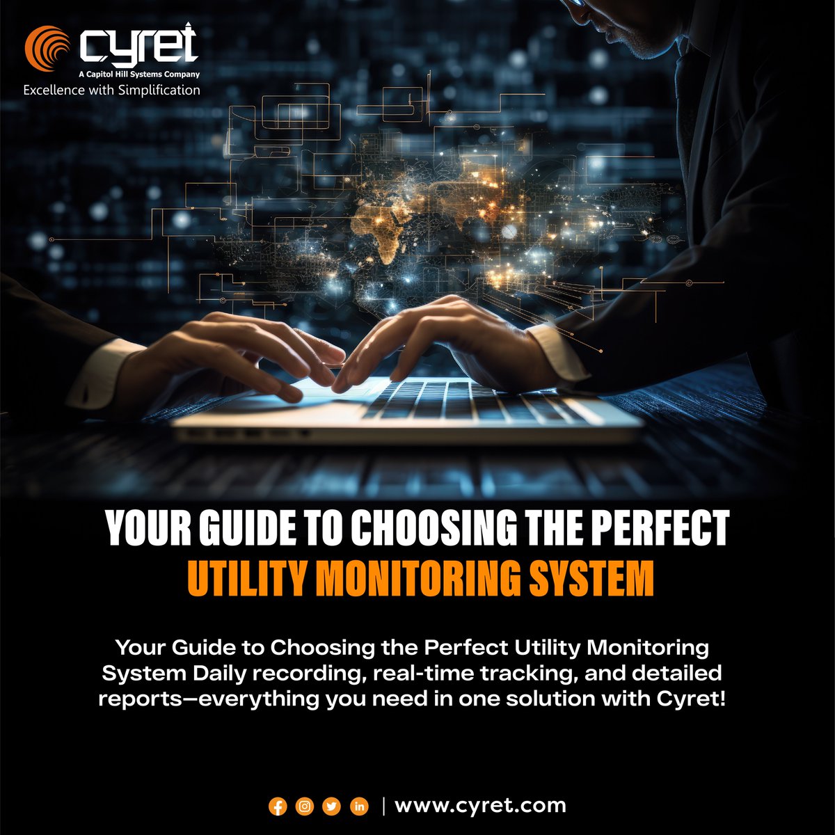 CyretTechnolog1's tweet image. Take the Guesswork Out of Utility Monitoring with Cyret! From daily recording to real-time tracking, we bring you the perfect system for smarter utility management.

𝐂𝐨𝐧𝐭𝐚𝐜𝐭 𝐔𝐬- 𝐢𝐧𝐟𝐨@𝐜𝐲𝐫𝐞𝐭.𝐜𝐨𝐦
𝐊𝐧𝐨𝐰 𝐌𝐨𝐫𝐞- 𝐰𝐰𝐰.𝐜𝐲𝐫𝐞𝐭.𝐜𝐨𝐦

#UtilityMonitoring