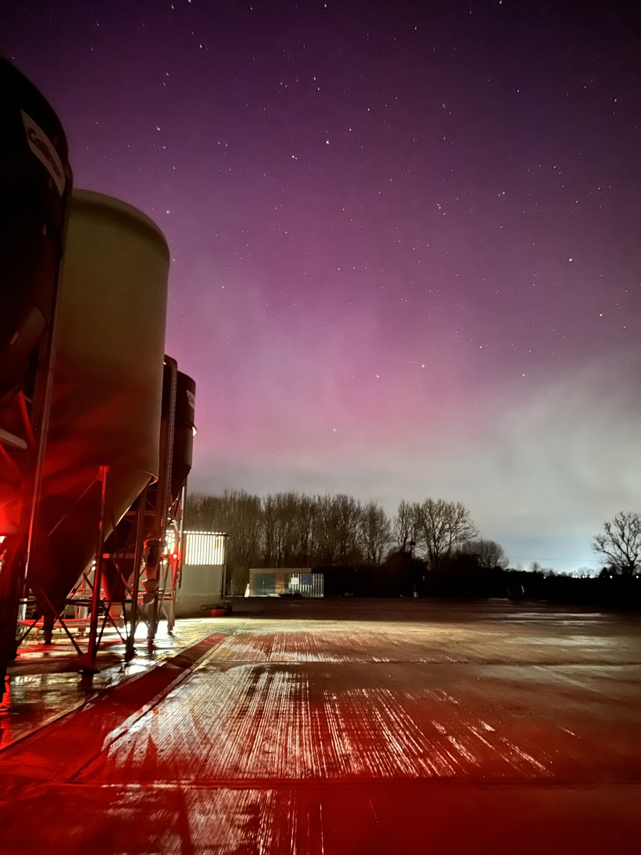 The northern lights captured by a member of staff over one of our pig units last week. What an incredible view!

#northernlights