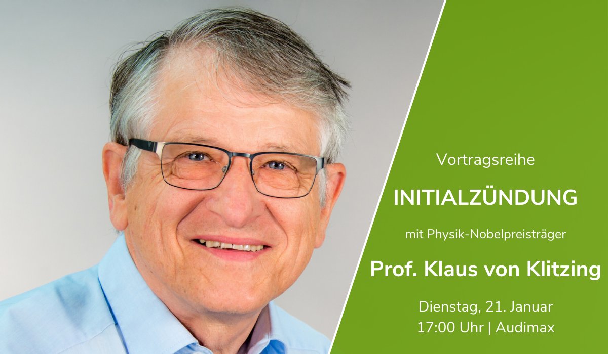 Nobelpreisträger Prof. Klaus von Klitzing hat mit dem quantisierten Hall-Effekt ein Naturgesetz entdeckt. Am 21. Januar hält er im TU-Audimax den Vortrag „Vom Nobelpreis zu unserem heutigen Kilogramm – Die Quantenrevolution in der Metrologie“. Anmeldung: tu-dortmund.de/initialzuendung