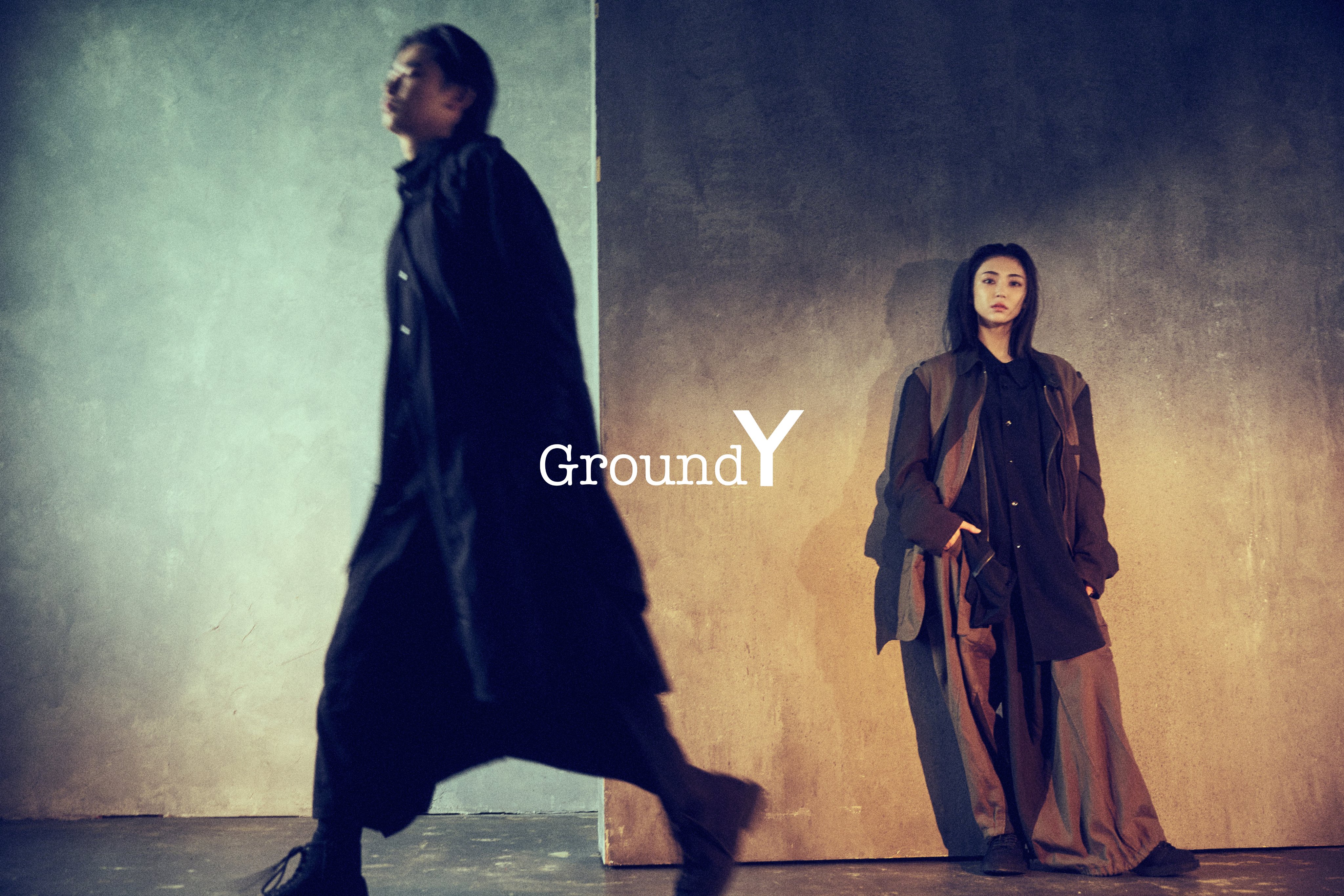 最終価格groundY青と黒のスラックス Ground Y・グラウンドワイ 【正規取扱店】 オフサイド OFFSIDE