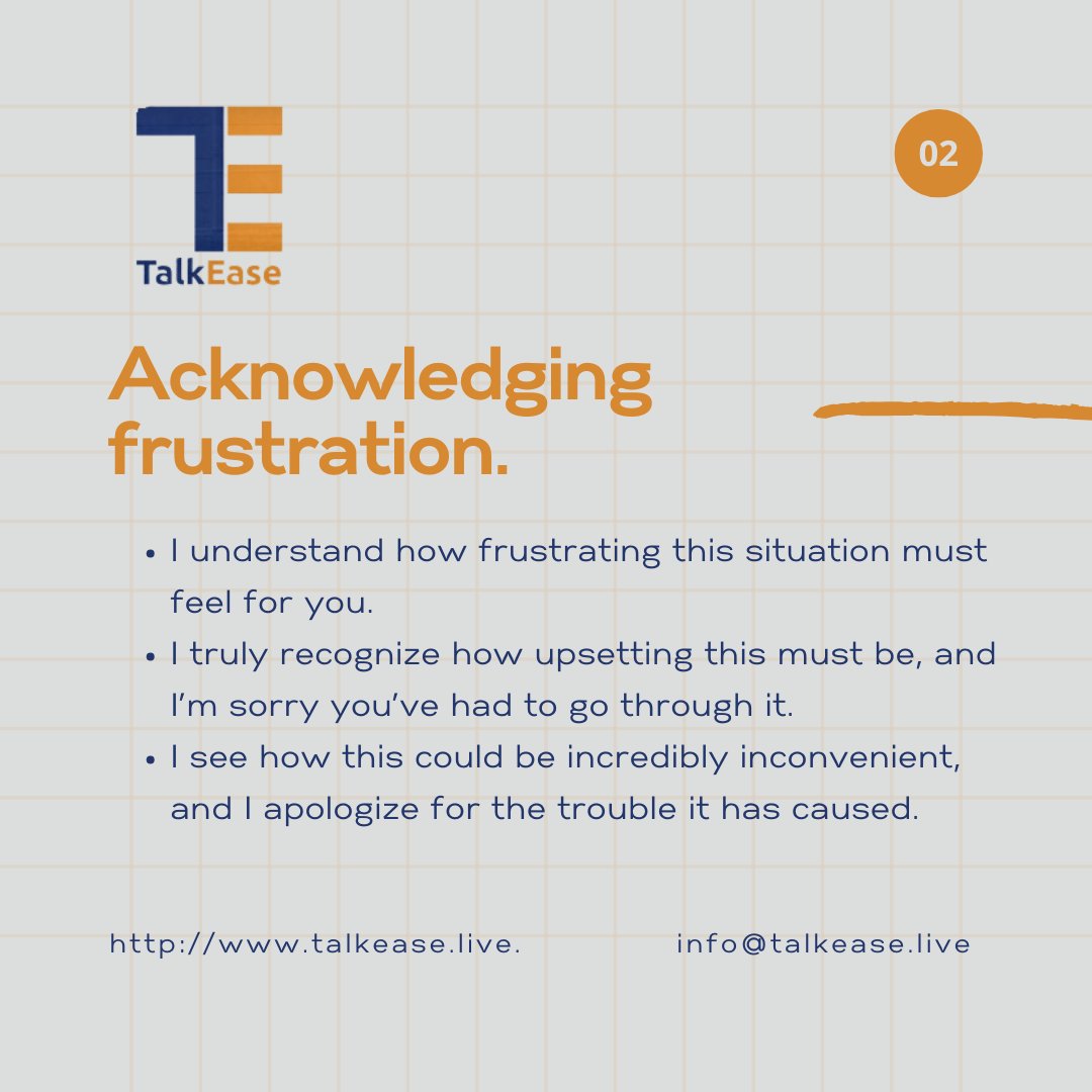 talkease_ke's tweet image. Empathy is at the core of great customer service. 💛 The right words can turn tough moments into opportunities.

Ready to elevate your customer care? Visit talkease.live or email info@talkease.live.

#CustomerCare #EmpathyInAction #SupportTips #GreatService #fypシ゚