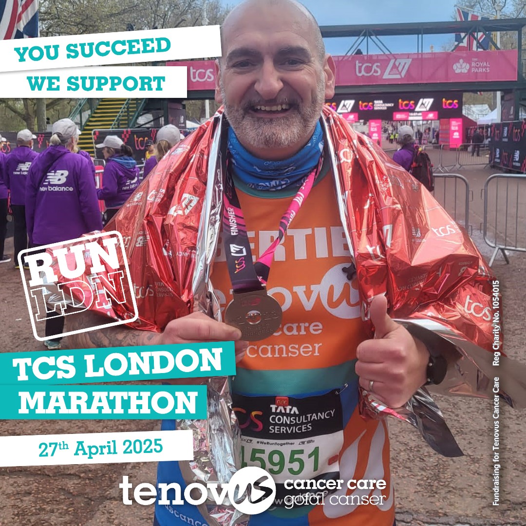 Tenovus Cancer Care / Gofal Canser Tenovus (@tenovuscancer) on Twitter photo We have a charity place available for the TCS <a href="/LondonMarathon/">TCS London Marathon</a> 2025!
Join #TeamTenovus for the UK's biggest and most prestigious marathon and make your miles matter this year, follow the link to complete the enquiry form 👇
register.enthuse.com/ps/event/TCSLo… We have a charity place available for the TCS <a href="/LondonMarathon/">TCS London Marathon</a> 2025!
Join #TeamTenovus for the UK's biggest and most prestigious marathon and make your miles matter this year, follow the link to complete the enquiry form 👇
register.enthuse.com/ps/event/TCSLo…