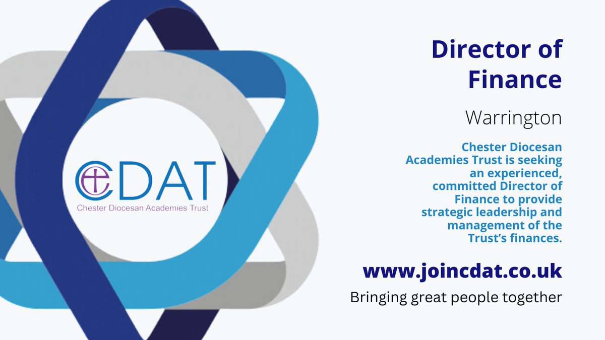 Liz Hayden (@lizhaydhr) on Twitter photo <a href="/SatisEducation/">Satis Education</a> are looking to speak with experienced Director of Finance professionals. To find out more click on the link and get in touch. <a href="/CDAT_Education/">Chester Diocesan Academies Trust</a>
#DirectorofFinance #BringingGreatPeopleTogether <a href="/SatisEducation/">Satis Education</a> are looking to speak with experienced Director of Finance professionals. To find out more click on the link and get in touch. <a href="/CDAT_Education/">Chester Diocesan Academies Trust</a>
#DirectorofFinance #BringingGreatPeopleTogether