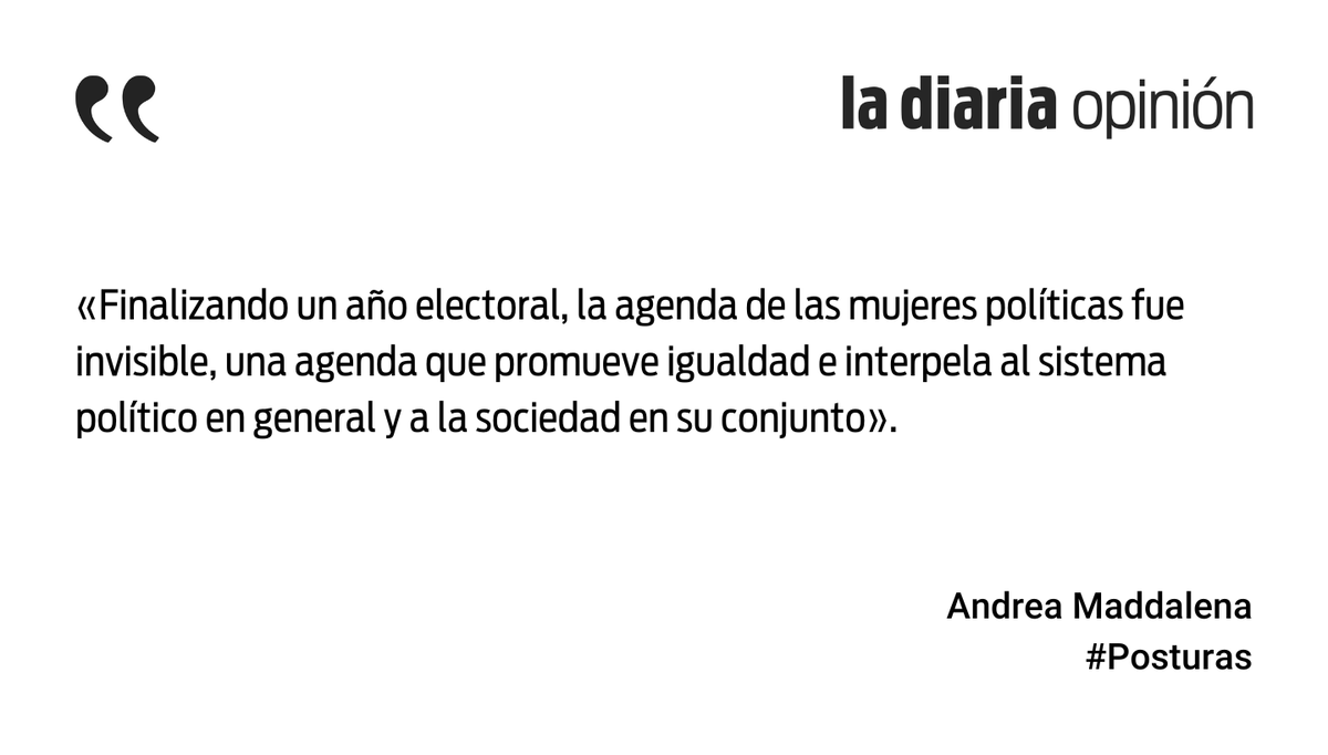 Políticas de género: agenda invisible
La #postura de Andrea Maddalena  ladiaria.com.uy/opinion/articu…