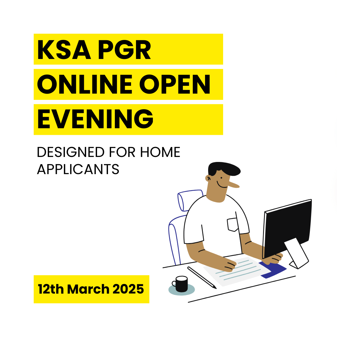 ksa_hub's tweet photo. Tickets are now available for KSA PGR Online Open Evenings.

Click the relevant link for further information and to secure your tickets now! 

Home applicants - https://t.co/Q7FO2qlpEs
International applicants - https://t.co/XUU7LZVMcb https://t.co/fYmaaBKa7x