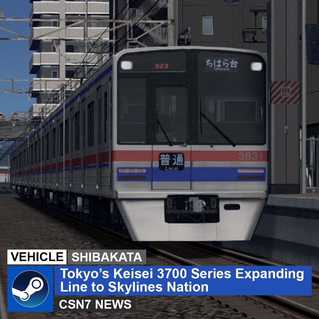 CSN__7's tweet image. The Keisei 3700 series commuter EMU train in Tokyo, Japan will also be in service in #CitiesSkylines thanks to the hard work of shibakata
steamcommunity.com/sharedfiles/fi…