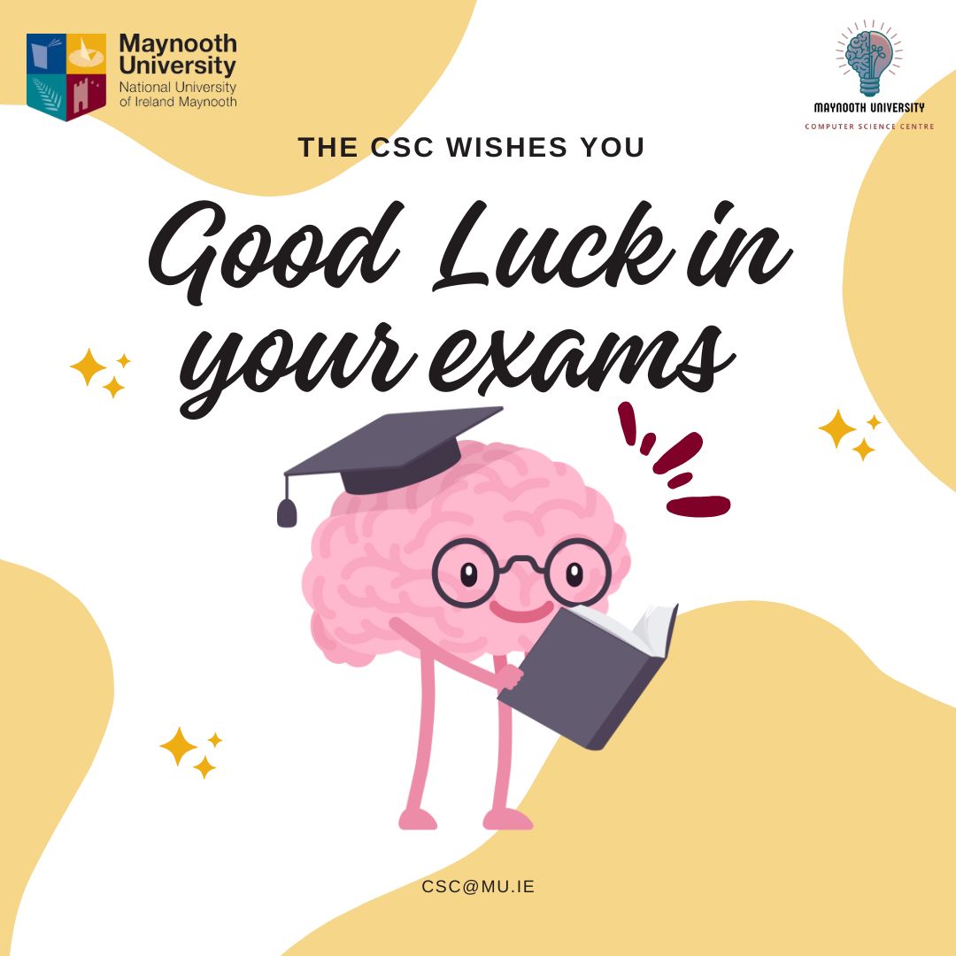 Good luck to all of our students doing their exams!