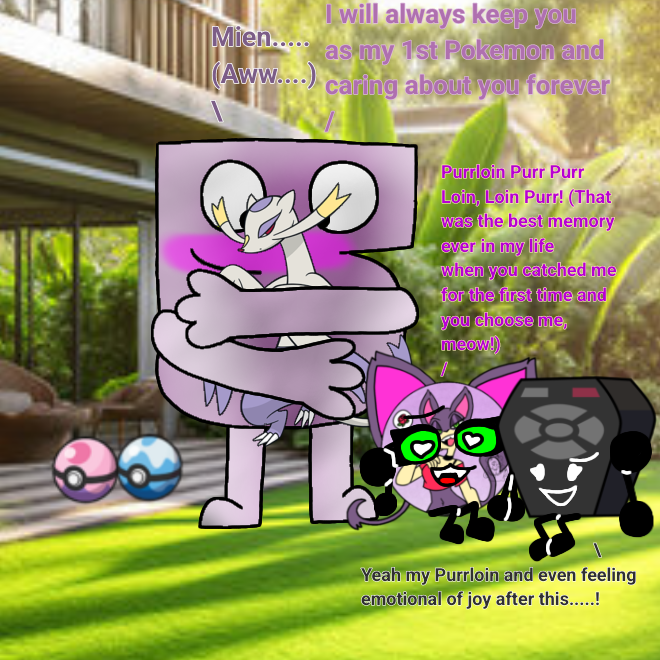 ObjectShowBloke's tweet photo. Five hugs Mienshao 😺😈🦋🐰🦡5️⃣🖲️😊🤗✨💜💚💛💗🤍🖤❤️🩶
(Credit to @PatriciaPa41659 for Purrloin's AU version)
#ComicArt #Purrloin #Remote #Five #Mienshao #DigitalArt #Girlfriends #PokemonPartners #BFDI #Pokèmon #BelovedComfortCharacters #Purrmote #Cute #Hug #Yuri #CutieGirls https://t.co/32Q2gf6Hsw