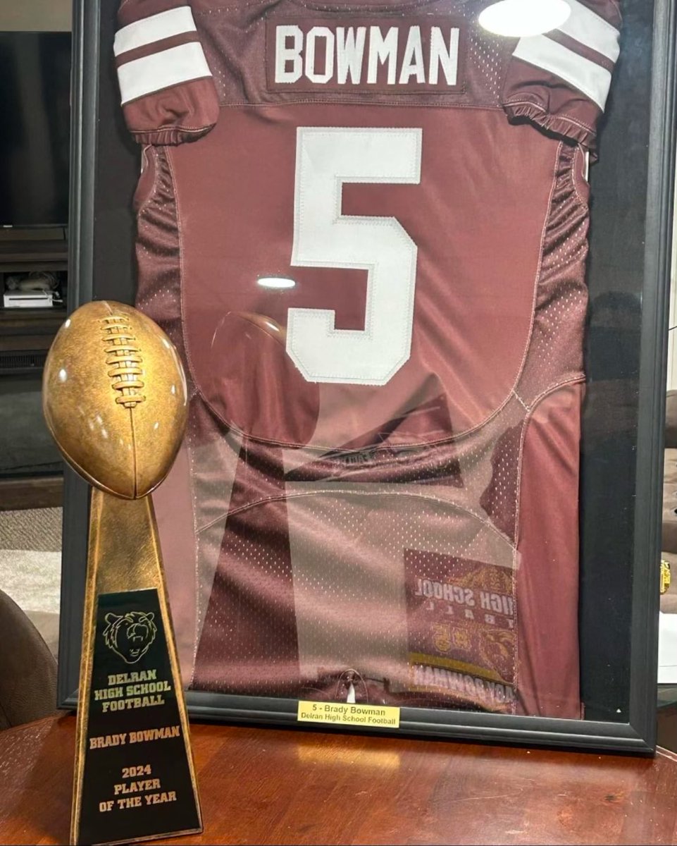 I am very Blessed and honored to have been recognized as the 2024 Delran Football Player Of The Year. I would love to thank my Family, Friends and Coaches for this amazing opportunity. I will forever be thankful for the friends, memories and family I’ve made at my time with