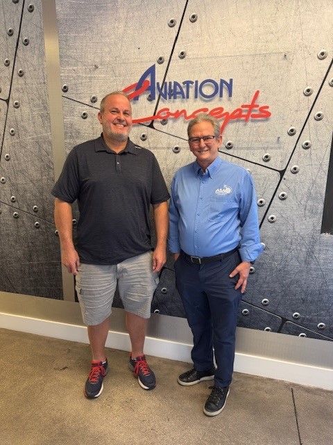 aviationsupp's tweet image. A big shoutout to #AviationConcepts for rocking your #ASA100 audit! We truly appreciate your dedication to #AviationQuality #30Year Member serving #Airbus #Boeing #RegionalAircraft fleets. Here’s a great shot of Robert Jacobs with #ASAAuditor Kelly!