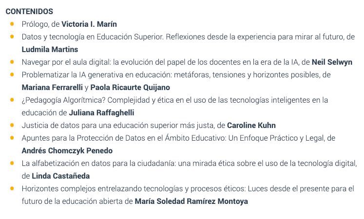 El libro "Aspectos éticos y pedagógicos de los datos y la tecnología en Educación"
coordinado por <a href="/LudmilaMartinsg/">Ludmila</a> con la participación de autores y autoras de alto nivel, está disponible en abierto en la web de la colección Transmedia XXI - LMI
lmi-cat.net