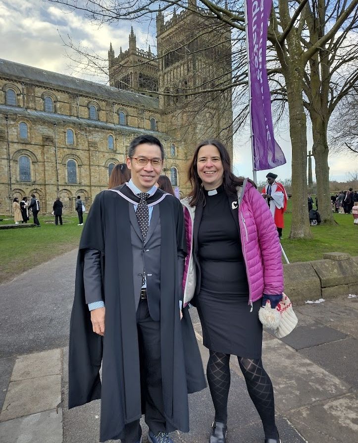 queensfdn's tweet photo. Congratulations to all Queen's students who graduated from @durham_uni this week.

Well done to you all (pictured here or not)!

#graduation #studytheology #DUcongregation https://t.co/4j66YzEsrT