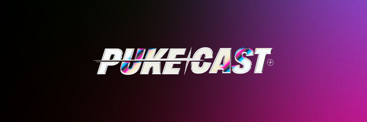 Ummm WTF the new <a href="/pukecast/">Pukecast</a> logo is 🔥