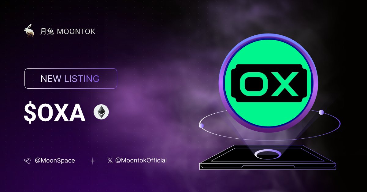 ⚡ 月兔雷霆 - Moontok Xpress

OXAUDIT ( $OXA )
moontok.io/coins/oxaudit

0x44211682fdDB9B591D20b5Fc5a05BA5561224053

#altcoin #memecoins <a href="/oxauditeth/">OXAUDIT 🛡</a> @moontokofficial
