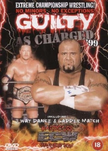 wrestle_hist's tweet photo. 1/10/1999
The Guilty As Charged DVD cover.
#ECW #GuiltyAsCharged #Taz #TheHumanSuplexMachine #SurviveIfILetYou #ShaneDouglas #TheFranchise #MillenniumTheater #Kissimmee #Florida https://t.co/Yx0o6b1Yfm