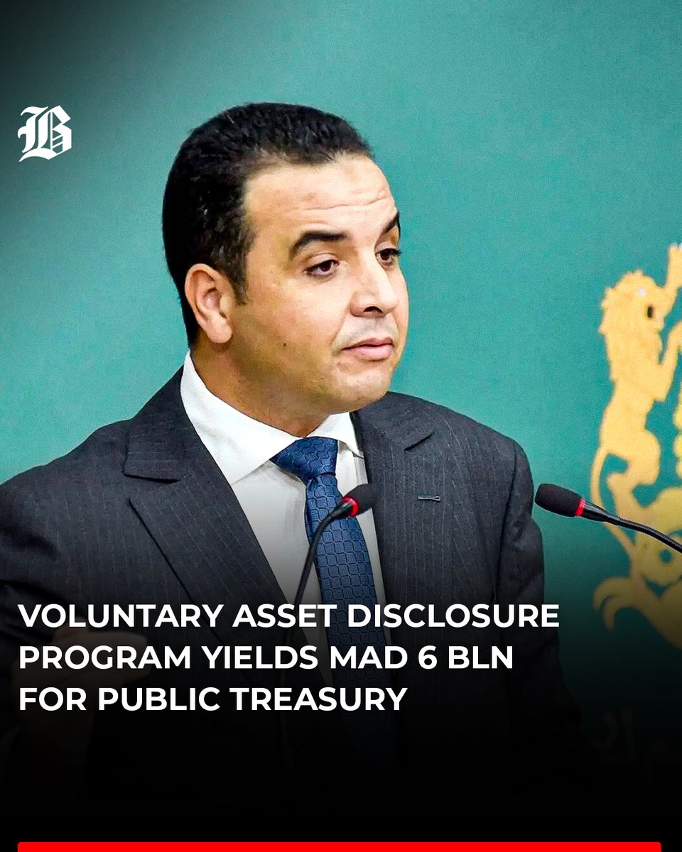 BarlamanToday's tweet image. The Moroccan government’s voluntary asset disclosure program accounted for over MAD 127 billion, 6 billion of which contributed to the public treasury.

barlamantoday.com/2025/01/10/mor…

#MoroccoEconomy #AssetDisclosure #PublicTreasury #Barlamantoday