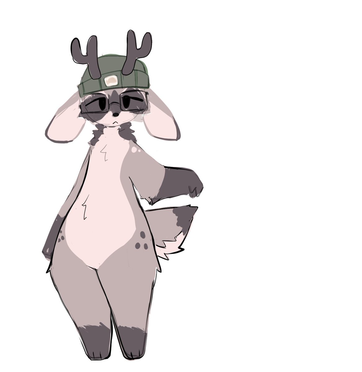 Char102_'s tweet photo. Been seeing a lot of people do this so uhhhhhhh 

Raccoon + jackalope guy https://t.co/S09Sadp6fN
