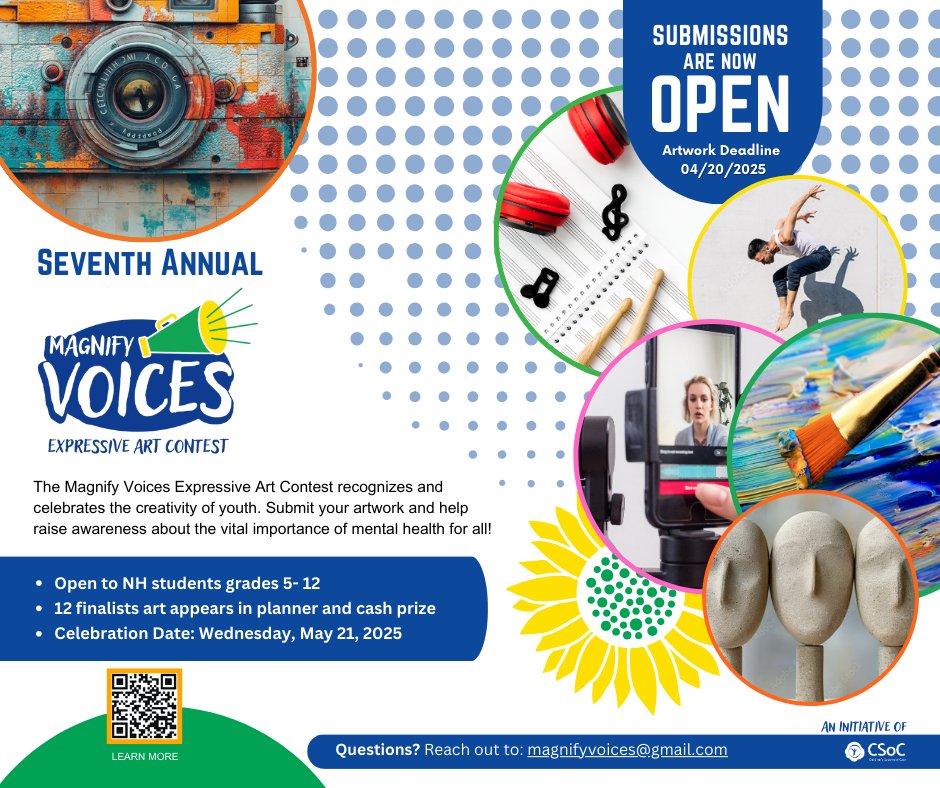 The Magnify Voices Expressive Arts Contest is back for its seventh year!  Submissions are now open.