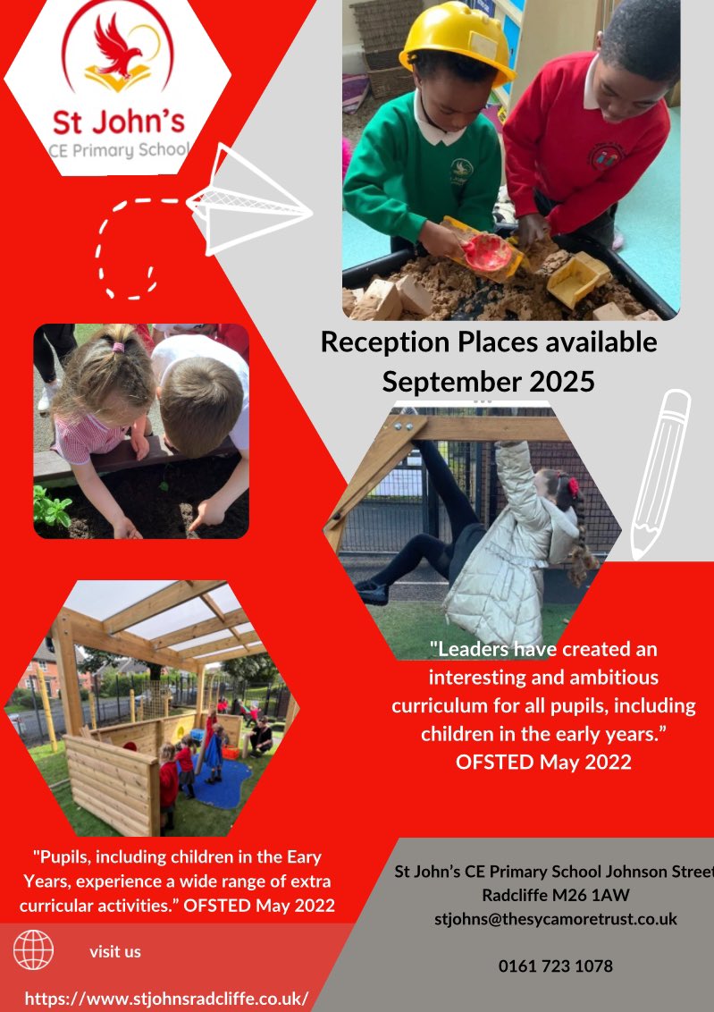 Parents, have you put your school application form in yet for a reception class place for September 2025? The closing date is January the 15th. 

bury.gov.uk/schools-and-le…