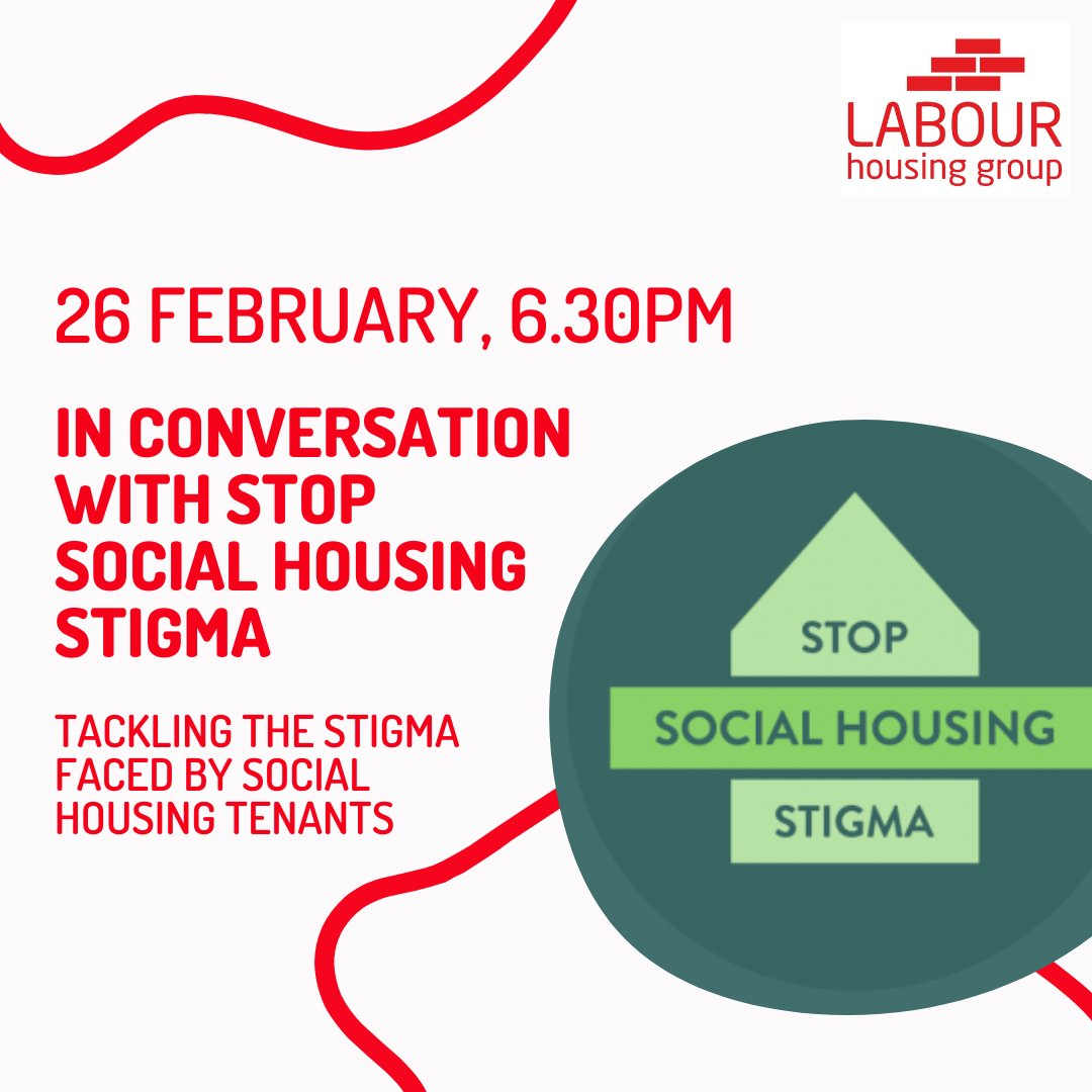 Join us online on 26 February at 6.30pm in conversation with <a href="/nicblisscch/">Nic Bliss</a> and Nigel Bowness of <a href="/sshscampaign/">Stop Social Housing Stigma</a> as we discuss the stigma too often attached to living in social housing

labourhousing.org/news/in-conver…