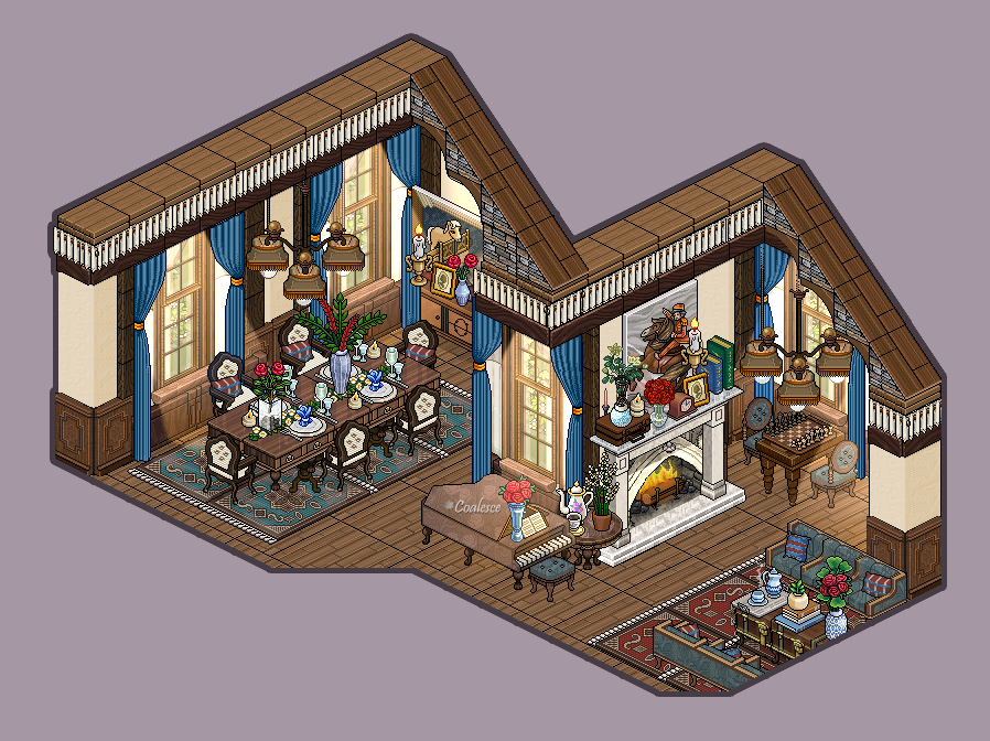 Living and Dining Rooms
Ralph Lauren Inspired Series 2/2

Built on <a href="/habboxfrance/">Habbox</a>
#retrobuilds2