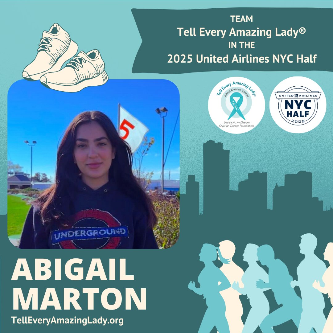 Meet Team Tell Every Amazing Lady® 's Abigail! @NYRR #TellEveryAmazingLady #TeamTellEveryAmazingLady #NYCHalfMarathon #RunnersofNYC #TEAL #UnitedAirlinesHalfMarathon #NYCHalfMartahon2025 #NYCHalf2025
telleveryamazinglady.org/survivor-stori…