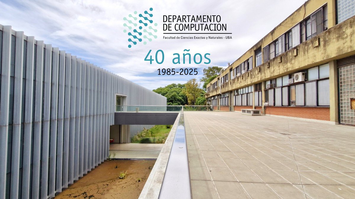 Computación, Exactas - UBA (@computacionuba) on Twitter photo ¡Felicidades al DC por cumplir 40 años de vida!
El 10 de enero de 1985 se creó el Departamento de Computación de <a href="/Exactas_UBA/">Exactas UBA</a>. Este hecho significó la jerarquización de la disciplina de Ciencias de la Computación, al mismo nivel de las otras carreras de Exactas.
(sigue abajo) ¡Felicidades al DC por cumplir 40 años de vida!
El 10 de enero de 1985 se creó el Departamento de Computación de <a href="/Exactas_UBA/">Exactas UBA</a>. Este hecho significó la jerarquización de la disciplina de Ciencias de la Computación, al mismo nivel de las otras carreras de Exactas.
(sigue abajo)