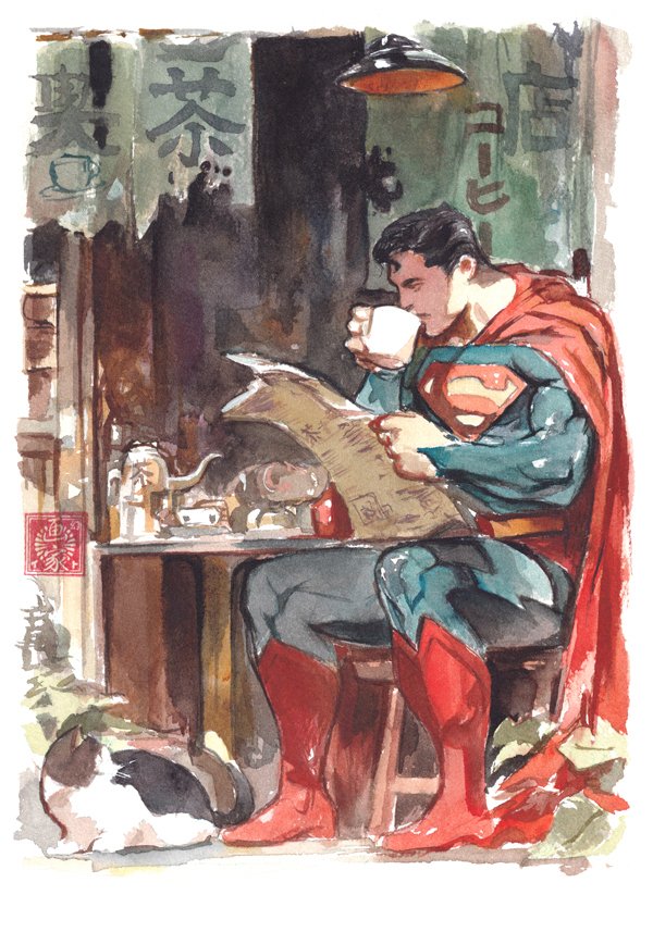 Itoscaresme's tweet photo. My coziest #Superman paintings https://t.co/BACyWt2Qit