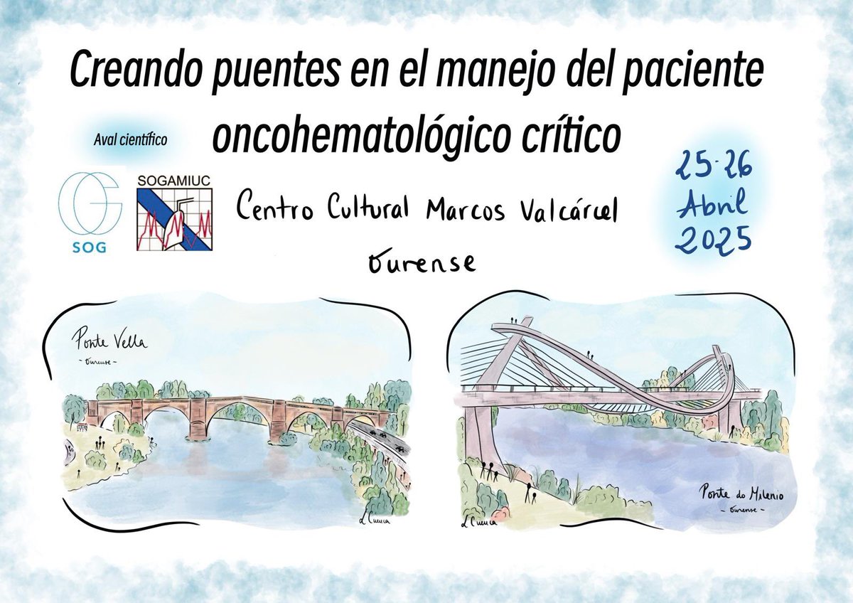 SOGAMIUC (@sogamiuc) on Twitter photo Reserva la fecha!!! Los próximos 25 y 26 de abril, en Ourense: “Creando puentes en el manejo del paciente hematologico”. No te lo pierdas!!!! Organizado por: @cuencafito y <a href="/leti_LIR/">Leticia Iglesias Rey</a> Reserva la fecha!!! Los próximos 25 y 26 de abril, en Ourense: “Creando puentes en el manejo del paciente hematologico”. No te lo pierdas!!!! Organizado por: @cuencafito y <a href="/leti_LIR/">Leticia Iglesias Rey</a>
