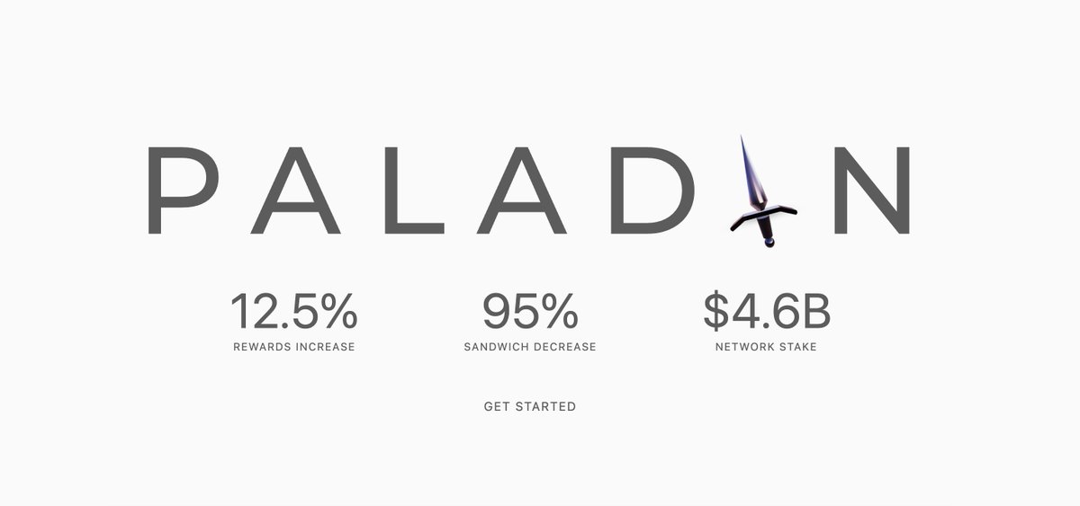 ⚔️ PALADIN IS NOW OPEN SOURCE ⚔️

`paladin-solana`, the fork of `jito-solana` that:

· earns <a href="/solana/">Solana</a> validators 12.5% more in block rewards
· is run by 80+ validators &amp; 6% of the solana network
· drops 95% of 🥪

is now open source. 👇