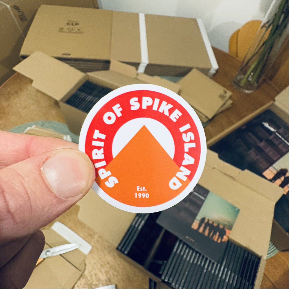 Morning 🙌 I’ve been parcelling up vinyl, CD &amp; tape preorders for the debut LP from <a href="/Pastelbanduk/">Pastel</a> (out Jan 17th). Preorders through our shop will get a free SOSI sticker + a ltd-edition thank you card, so don’t forget to retrieve these collectibles before recycling the packaging!