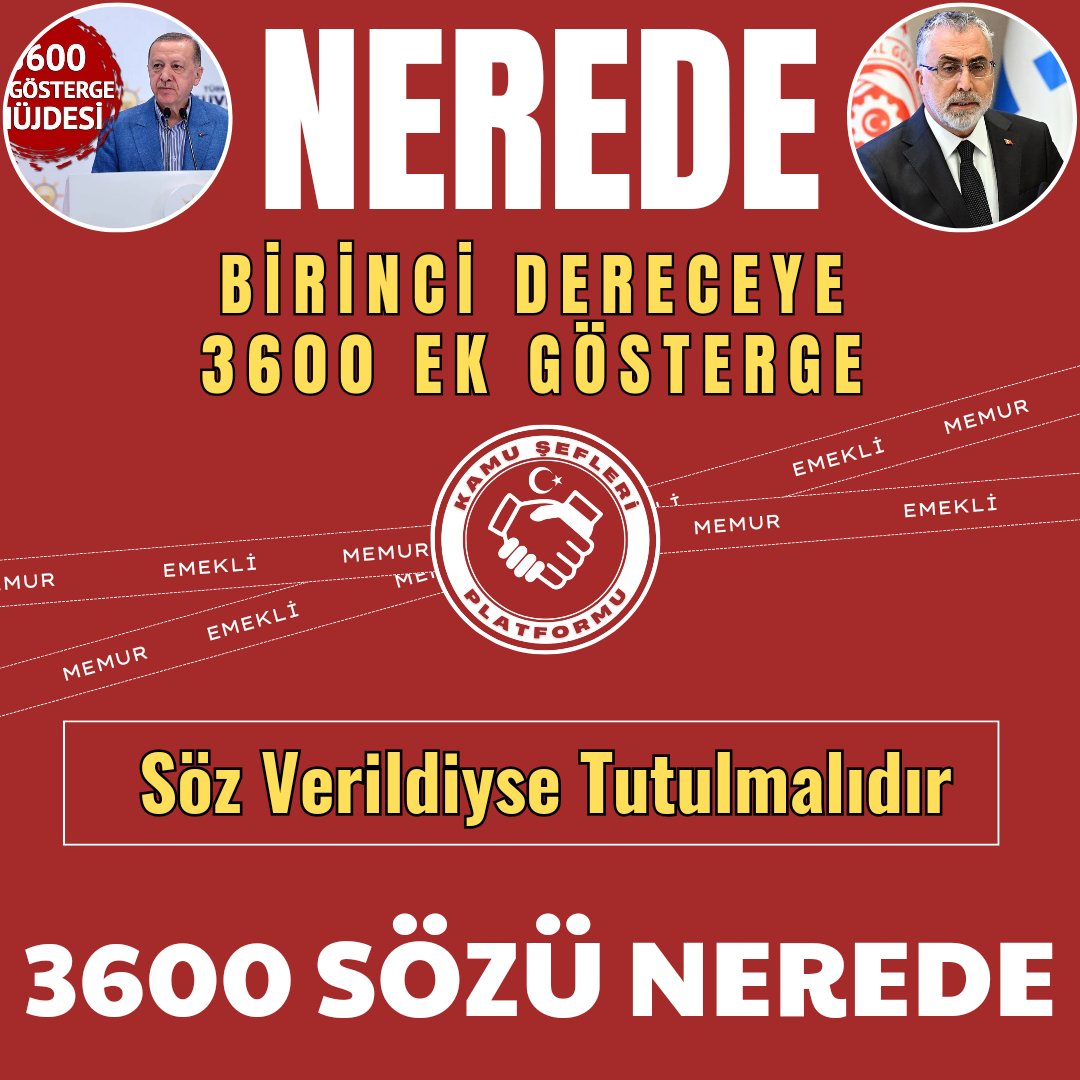 KamuSefleri's tweet photo. 📝Seçim öncesi yasa tasarısı hazır dediniz
🕛Seçimden sonra dediniz
✂️Meclis açılınca dediniz
🗃️Şimdi çalışma yapılacak dediniz
👔#KamuŞefleri ne 3600 Ek Gösterge verilmeli adalet sağlanmalıdır.
@RTErdogan @_cevdetyilmaz @isikhanvedat @avabdullahguler @_aliyalcin_ @OnderKahveci https://t.co/GBz77V7ST9