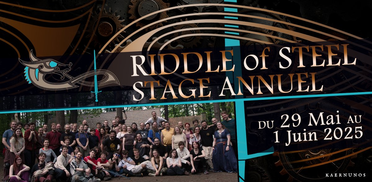 Le traditionnel stage de la Riddle of Steel est de retour !
Ce qui est prévu ? Des cours d'escrime ludique, des jeux, un tournoi et d'autres surprises !
Les inscriptions sont fraîchement ouvertes, alors n'attends plus⚔️
📅29/16-01/06
🌍La Fresnaye
ℹ️fb.me/e/2xqAGtDv3