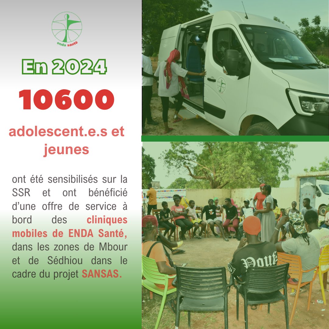 L'un des principaux défis de la santé reproductive des adolescent.e.s et des jeunes au Sénégal est l'accès aux services de santé.
ENDA Santé, avec ses partenaires dans le cadre du projet SANSAS, facilite l'accès aux services SR en organisant des sorties cliniques.
