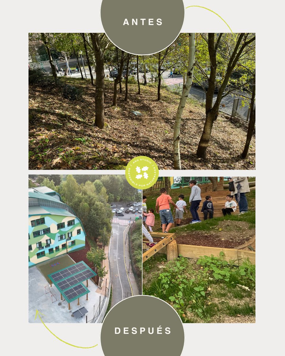 El antes y el después del proyecto en el Colegio San Pelayo.

#ASGStudio