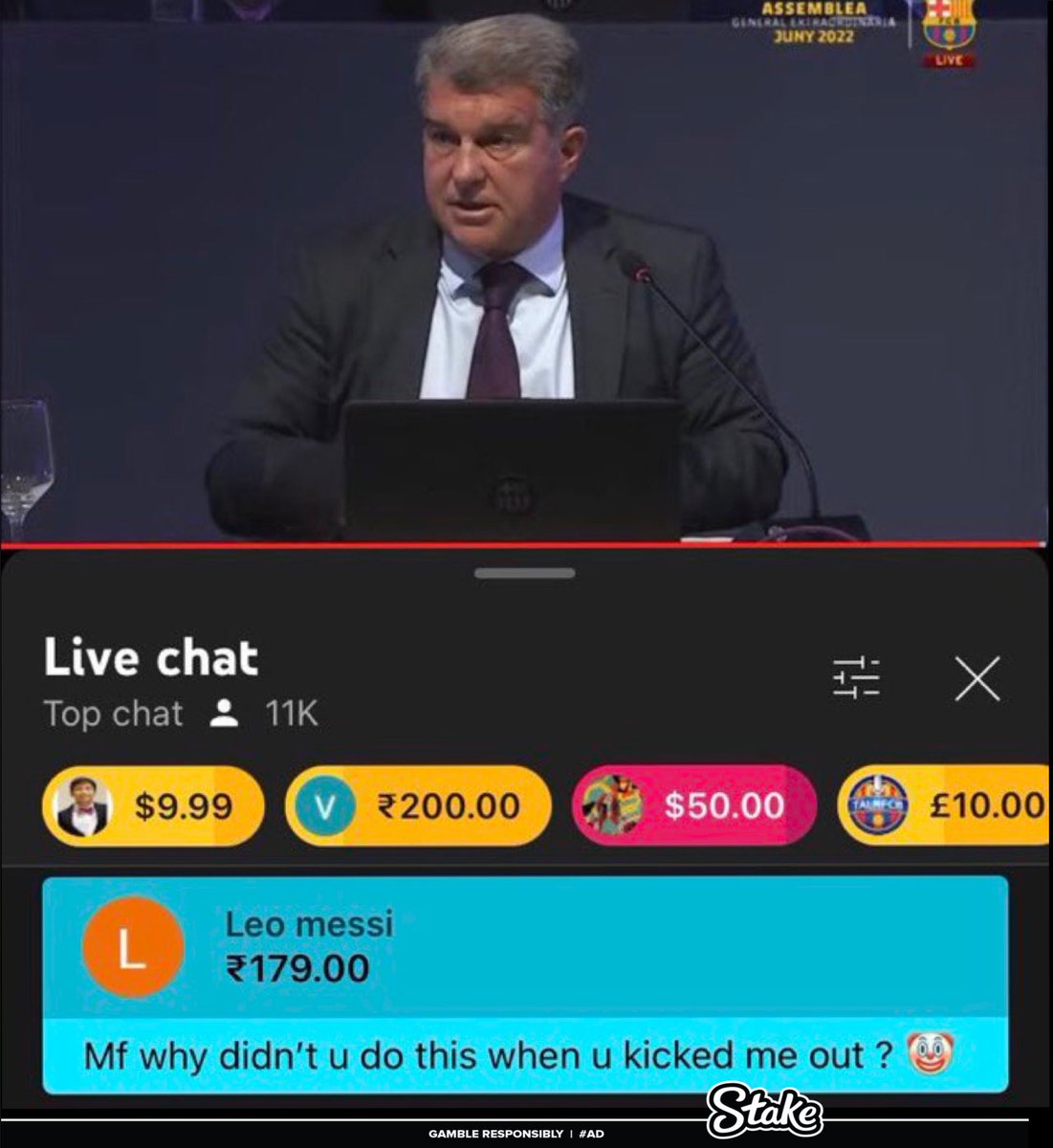 Throwback to when FC Barcelona had a livestream on their Youtube channel discussing Barca’s economic plans, let’s take a look at some of the best/funniest comments 

A THREAD:😂