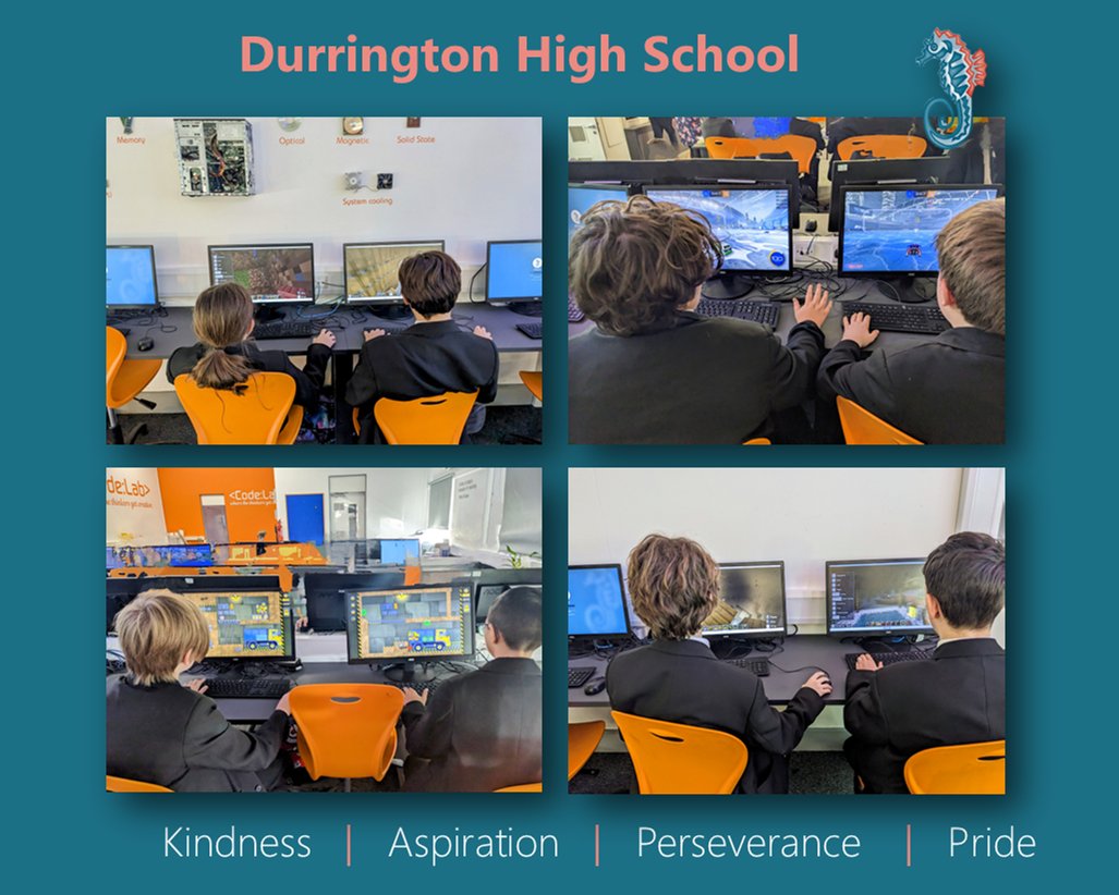 DurringtonHigh's tweet image. There&apos;s always lots going on in computing club, which runs every lunchtime in F24, and all students are welcome to come along.
#DHSComputing #DHSClubs