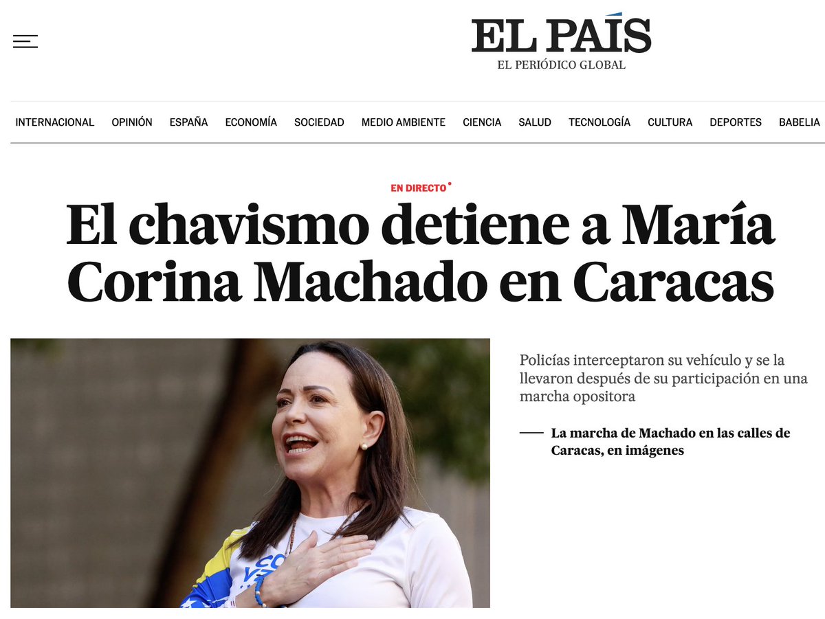 PabloEchenique's tweet image. Tener una línea editorial antichavista y de apoyo a la ultraderecha venezolana es legítimo y forma parte de la libertad de prensa. Pero publicar a toda portada un tremendo invent sin contrastar simplemente porque te lo han contado los tuyos y encaja con tus deseos... es otra cosa