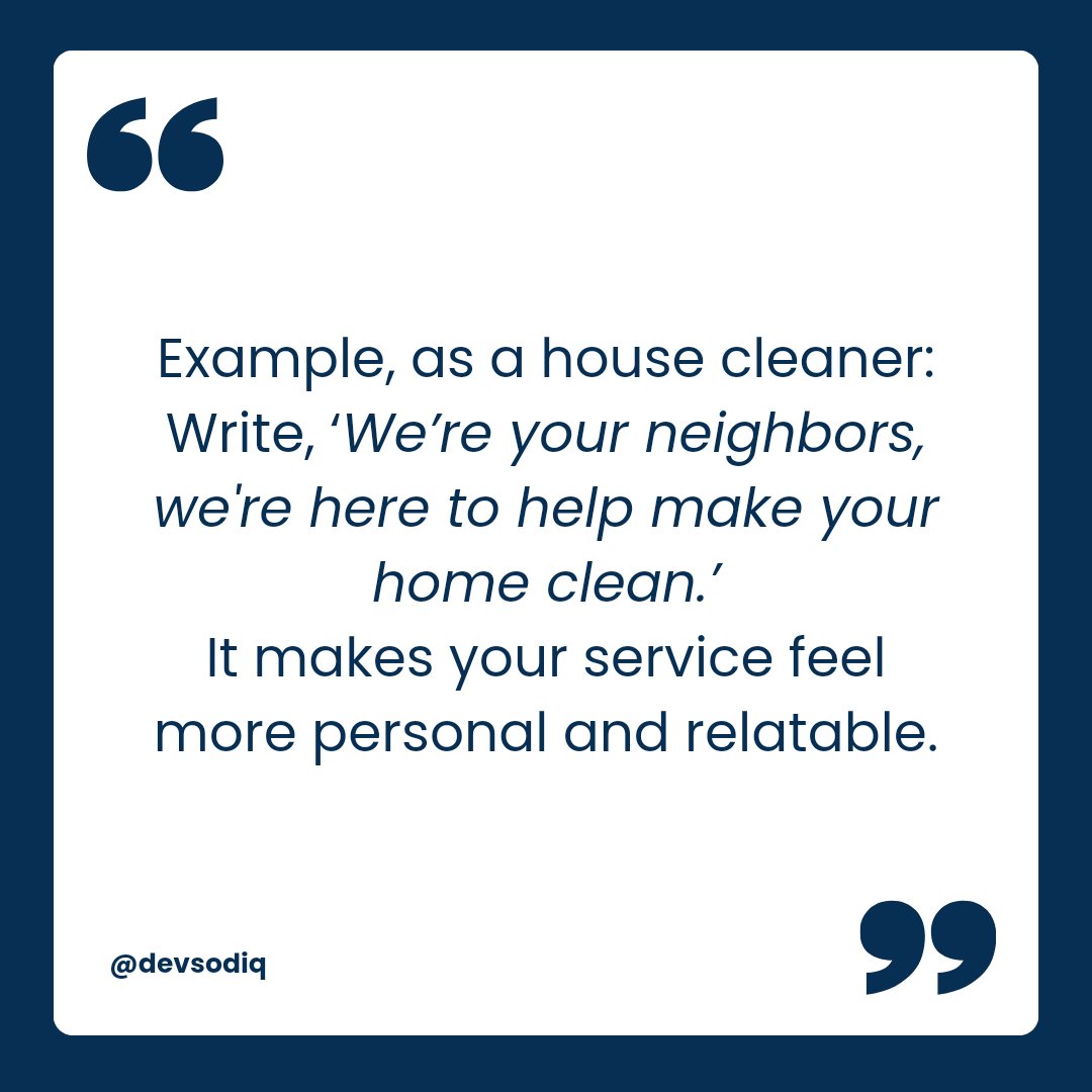 Dev_Sodiq's tweet image. Use relatable language to connect with your potential customers 

#entrepreneur #websitemarketing #websitedesigntips #websitedesignservices #websitedesignexpert #websitedesign #websitedesigner #localbusiness #digitalmarketing   #website        #wordpresswebsitedesigner