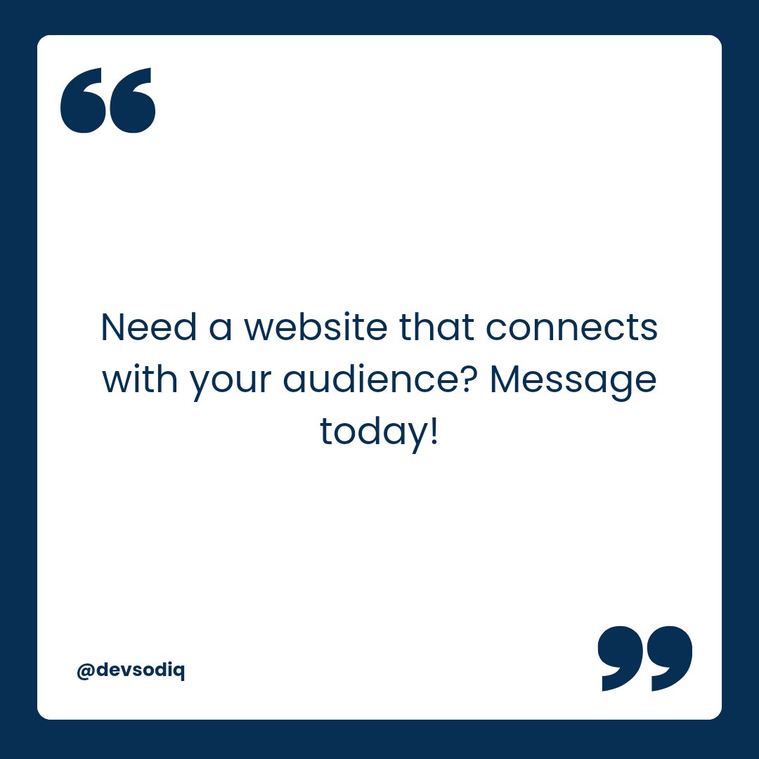 Dev_Sodiq's tweet image. Use relatable language to connect with your potential customers 

#entrepreneur #websitemarketing #websitedesigntips #websitedesignservices #websitedesignexpert #websitedesign #websitedesigner #localbusiness #digitalmarketing   #website        #wordpresswebsitedesigner