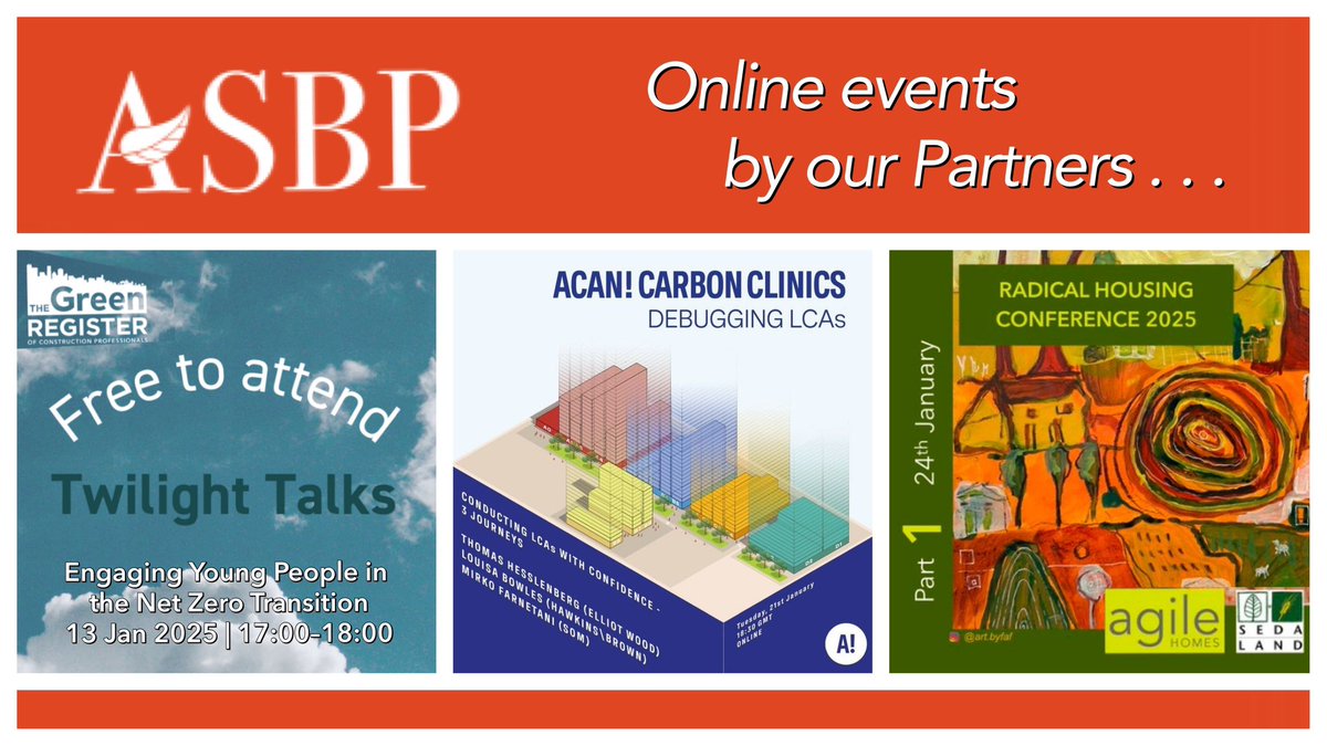 Check out our Members and Partners Events webpage for these events, and more!  asbp.org.uk/partner-member…